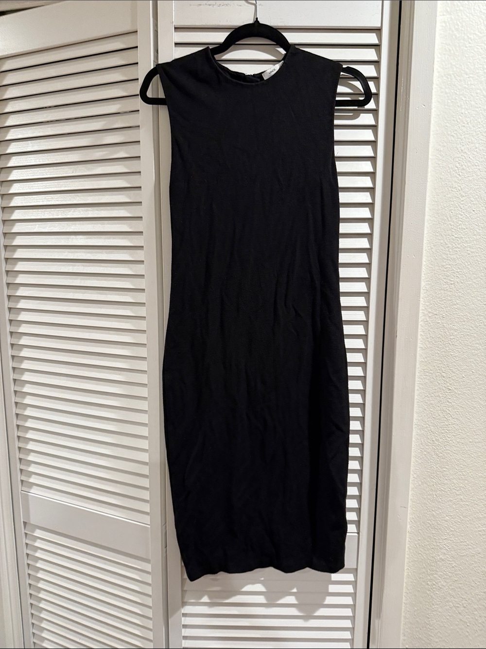 Vince Black Sleeveless Midi Dress
